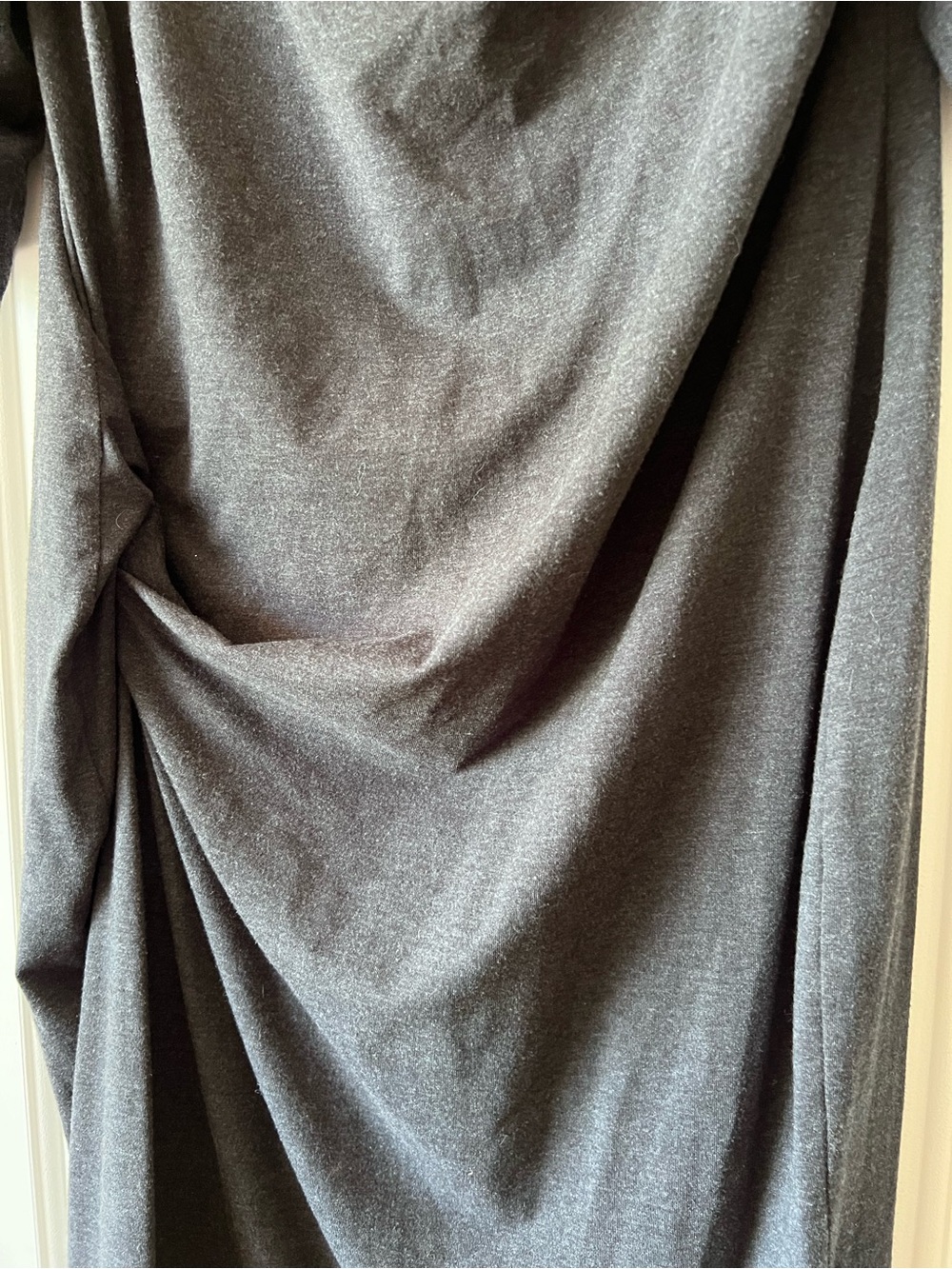 LC Lauren Conrad Maternity Dress Off the Shoulder Gray Q - Picture 3 of 7